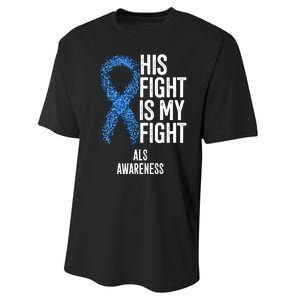 Als Awareness His Fight Is My Fight Performance Sprint T-Shirt