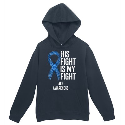 Als Awareness His Fight Is My Fight Urban Pullover Hoodie