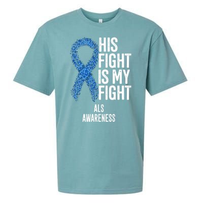 Als Awareness His Fight Is My Fight Sueded Cloud Jersey T-Shirt