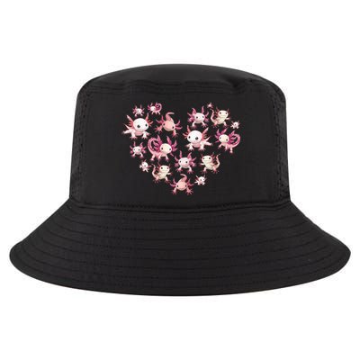 Axolotl Axolotl Heart Cute Cool Comfort Performance Bucket Hat