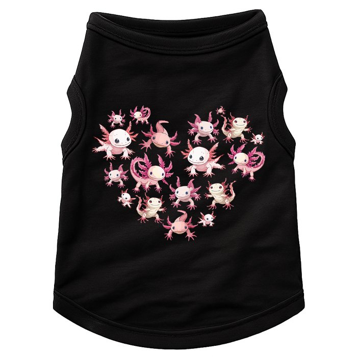 Axolotl Axolotl Heart Cute Doggie Tank