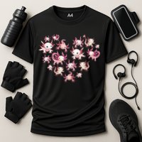 Axolotl Axolotl Heart Cute Cooling Performance Crew T-Shirt