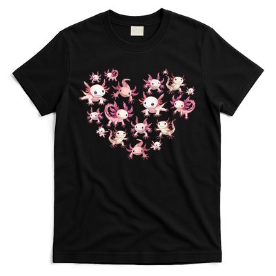 Axolotl Axolotl Heart Cute T-Shirt
