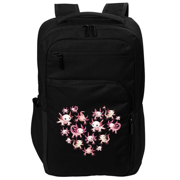 Axolotl Axolotl Heart Cute Impact Tech Backpack