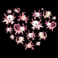 Axolotl Axolotl Heart Cute Backpack