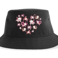 Axolotl Axolotl Heart Cute Sustainable Bucket Hat