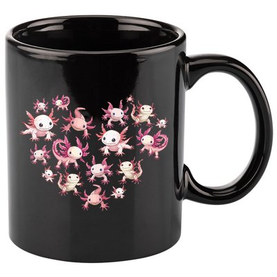 Axolotl Axolotl Heart Cute 11oz C Handle Ceramic Mug