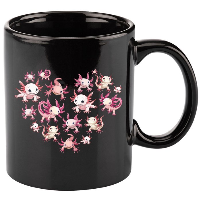 Axolotl Axolotl Heart Cute 11oz C Handle Ceramic Mug