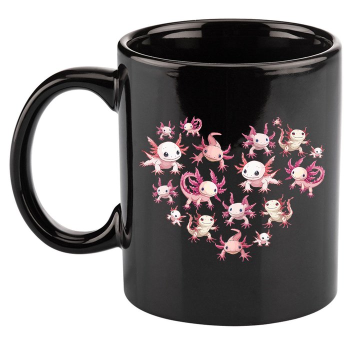 Axolotl Axolotl Heart Cute 11oz C Handle Ceramic Mug
