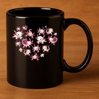 Axolotl Axolotl Heart Cute 11oz C Handle Ceramic Mug