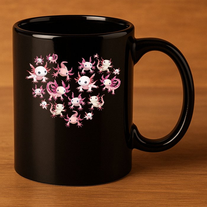 Axolotl Axolotl Heart Cute 11oz C Handle Ceramic Mug