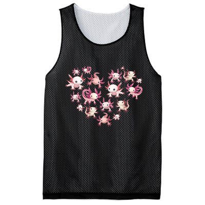Axolotl Axolotl Heart Cute Mesh Reversible Basketball Jersey Tank