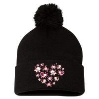 Axolotl Axolotl Heart Cute Pom Pom 12in Knit Beanie