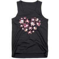 Axolotl Axolotl Heart Cute Tank Top