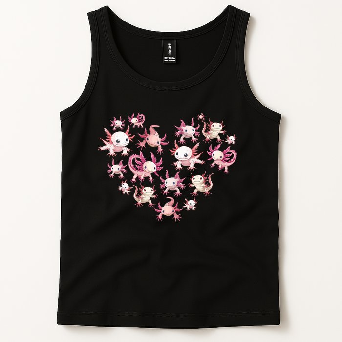Axolotl Axolotl Heart Cute Tank Top