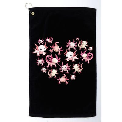 Axolotl Axolotl Heart Cute Golf Towel