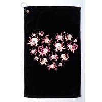 Axolotl Axolotl Heart Cute Golf Towel
