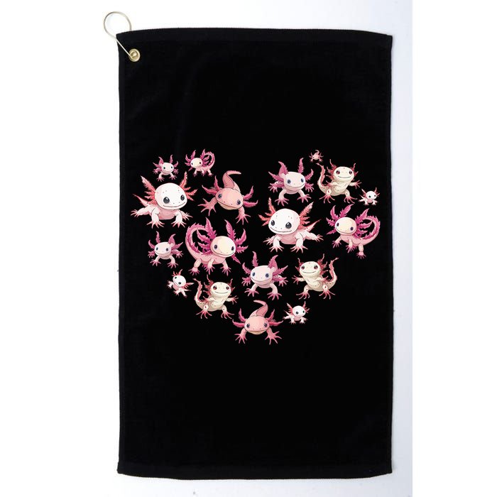 Axolotl Axolotl Heart Cute Golf Towel