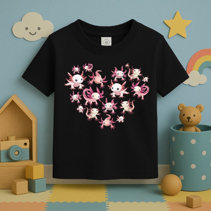 Axolotl Axolotl Heart Cute Toddler T-Shirt