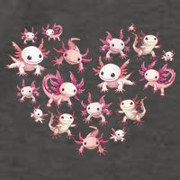 Axolotl Axolotl Heart Cute Vector Backpack