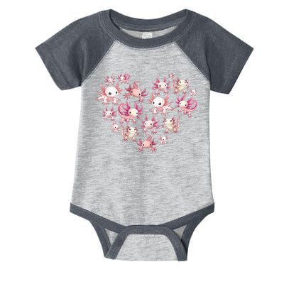 Axolotl Axolotl Heart Cute Infant Baby Jersey Bodysuit