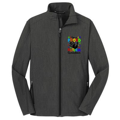 Autism Awareness I Am A Proud Autism Grandma Core Soft Shell Jacket