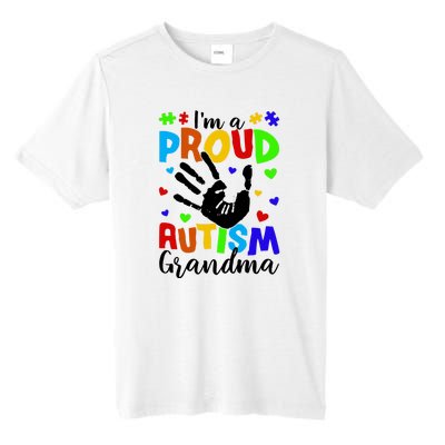 Autism Awareness I Am A Proud Autism Grandma Tall Fusion ChromaSoft Performance T-Shirt