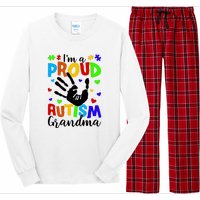 Autism Awareness I Am A Proud Autism Grandma Long Sleeve Pajama Set