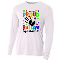 Autism Awareness I Am A Proud Autism Grandma Cooling Performance Long Sleeve Crew