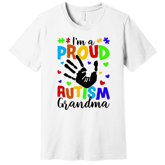 Autism Awareness I Am A Proud Autism Grandma Premium T-Shirt