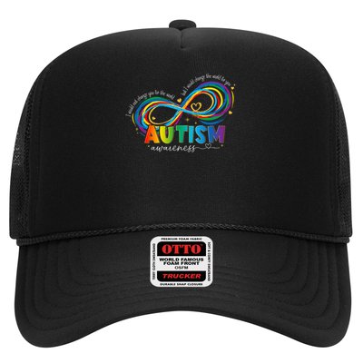Autism Awareness I Would Change The World For You Austitic T-Shirt Trucker Hat