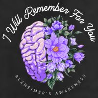 Alzheimer's Awareness I Will Remember For You Brain Hat