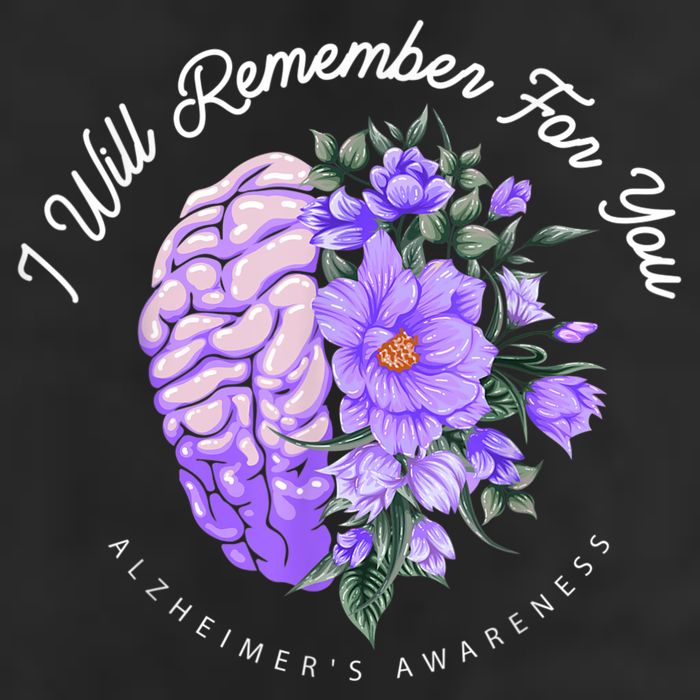 Alzheimer's Awareness I Will Remember For You Brain Hat