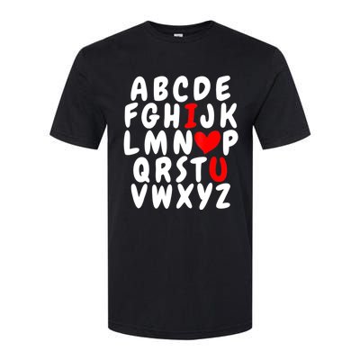 Alphabet ABC I Love You Valentines Day Heart Softstyle CVC T-Shirt