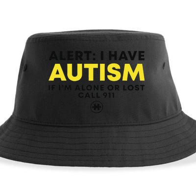 Autism Awareness I Have Autism Call 911 Sustainable Bucket Hat
