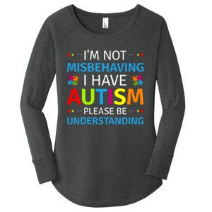 Autism Awareness Im Not Misbehaving I Have Autism Women's Perfect Tri Tunic Long Sleeve Shirt