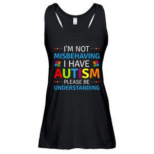 Autism Awareness Im Not Misbehaving I Have Autism Ladies Essential Flowy Tank