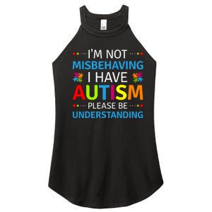 Autism Awareness Im Not Misbehaving I Have Autism Women's Perfect Tri Rocker Tank