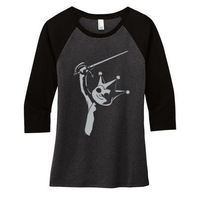 Ace Attorney Investigations Collection Proto Badger Women's Tri-Blend 3/4-Sleeve Raglan Shirt