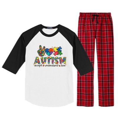 Autism Awareness Its Ok To Be Different Raglan Sleeve Pajama Set