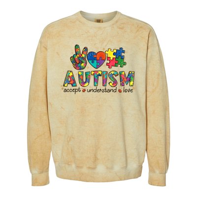 Autism Awareness Its Ok To Be Different Colorblast Crewneck Sweatshirt