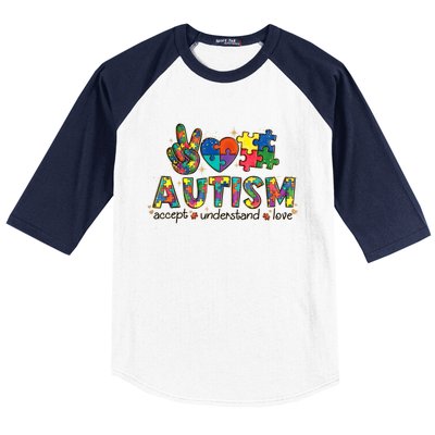 Autism Awareness Its Ok To Be Different Baseball Sleeve Shirt