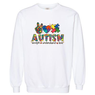 Autism Awareness Its Ok To Be Different Garment-Dyed Sweatshirt