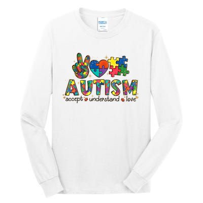 Autism Awareness Its Ok To Be Different Tall Long Sleeve T-Shirt