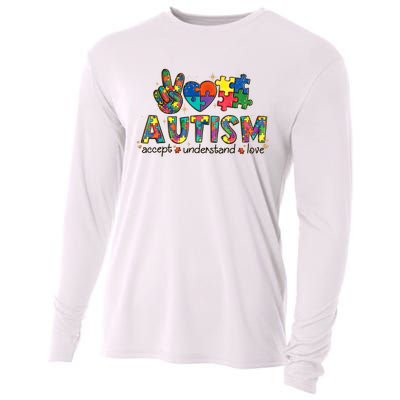 Autism Awareness Its Ok To Be Different Cooling Performance Long Sleeve Crew