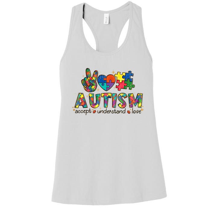 Autism Awareness Its Ok To Be Different Women's Racerback Tank