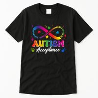 Autism Acceptance Infinity Advocate Educate Accommodate Include Tall T-Shirt