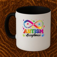 Autism Acceptance Infinity Advocate Educate Accommodate Include Mug