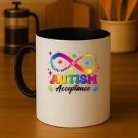Autism Acceptance Infinity Advocate Educate Accommodate Include Mug