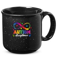 Autism Acceptance Infinity Advocate Educate Accommodate Include 15oz Campfire Ceramic Mug